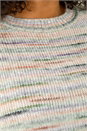 Multi  Curve Broken Stripe Knit Jumper, Image 5 of 5
