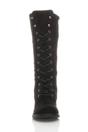 Black Lace Up Calf Military Calf Boots, Image 6 of 6