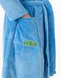 Blue Sesame Street Cookie Monster Hooded Bathrobe, Image 4 of 6