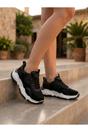 Black iKrush Black Ivy Studded Chunky Trainers, Image 3 of 5