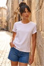 White Dusk Premium Stretch T-Shirt , Image 1 of 4
