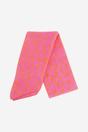 Pink Asymmetric Leopard Winter Scarf, Image 4 of 5