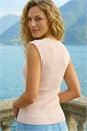 Light Pink Faux Pearl Trim Top, Image 3 of 4