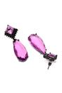 Violet Raindrop shaped Violet Earrings, Image 3 of 4