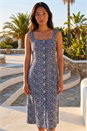  Petite Button Down Midi Dress, Image 3 of 4