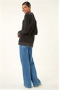 Black Collared Buttoned Knit Jumper, Image 3 of 5