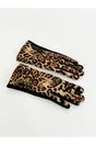Multi Leopard Print Gloves with Black Buttons, Image 1 of 3