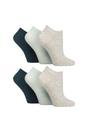 Grey 6 Pack Trainer Ankle Socks, Image 1 of 3