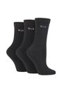 Black 3 Pack Plain Soft Breathable Cotton Socks, Image 1 of 2