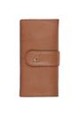 Tan Sherry 14 Card RFID Protected Large Real Leather Purse, Image 1 of 5