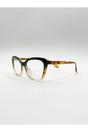 Green Green Tortoiseshell clear Lens Glasses, Image 4 of 6