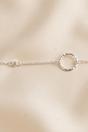 Silver Sterling Silver Dainty Circle Bracelet, Image 4 of 4