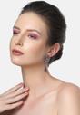 Purple Diva Contemporary Drop Earrings, Image 4 of 5