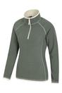 Dark Green Montana Half Zip Fleece Top, Image 3 of 5