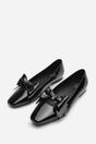 Black 'Kaitlyn' Square Toe Ballet Flats, Image 3 of 4