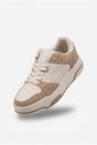Beige iKrush Beige Cordelia Two Tone Panel Chunky Trainers, Image 2 of 5