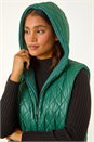 Green Reversible Hooded Knit Gilet, Image 8 of 8