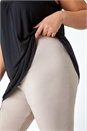 Natural  Curve Knee Length Elastic Waist  Shorts, Image 5 of 5