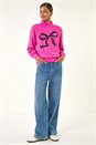 PINK Sparkly Bow Knit Jumper, Image 2 of 5
