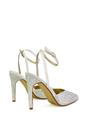 Ivory XY LONDON Ivory 'Indyah' Diamante 2 Part Shoes Ankle Strap Stiletto High, Image 3 of 5