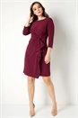 Wine Twist Front Detail Dress, Image 2 of 4