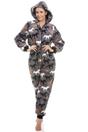 Grey Supersoft Multicoloured Horse Print Onesie, Image 4 of 5