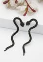 Black Black Showstopper Serpent Earrings, Image 2 of 5
