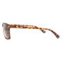 Brown Montana Brown Rectangle Brown Turtle Rubbertouch Brown Polarized Sunglasses, Image 3 of 4