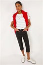 Black Lift Sculpt Shape Cropped Stretch Trouser, Image 1 of 5