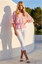 Pink Dusk Sunflower Lace Blouse, Image 2 of 4