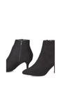 Black 'Anastsia' Low Mid Kitten High Heel Stiletto Zip-Up Ankle Boots, Image 3 of 5