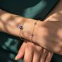 Gold Turkish Evil Eye Gold Plated Charm Friendship Bracelet, Image 2 of 5