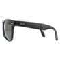 Black Rectangle Black Green Folding Wayfarer 4105 Sunglasses, Image 3 of 6