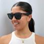 Brown Ray-Ban Brown Rectangle Tortoise Green Sunglasses, Image 6 of 6