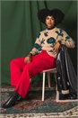 Beige Fluffy Floral Knit Jumper, Image 7 of 7