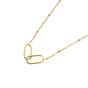 Gold Interlocking Paperclip Infinity Gold Plated Necklace, Image 1 of 1