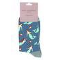 Blue Ladies Mermaids Novelty Patterned Bamboo Socks, Image 4 of 4