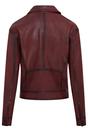 Red Retro Biker Leather Jacket - Kopervik, Image 4 of 6