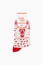 Light Pink You're My Lobster Combed Cotton Odd Socks, Image 4 of 4
