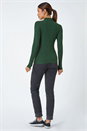 Forest  Ribbed Knit Turtleneck Jumper, Image 3 of 5