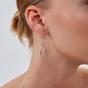 Silver Nested Loop 3D Drop Earring in Sterling Silver, Image 5 of 5