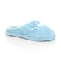 Light Blue Fleece Mules Slippers, Image 1 of 5