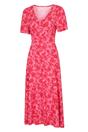 Coral Como Flowers Midi Dress, Image 3 of 5