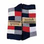 Red 1 Pack Ladies Checkered Patterned Wool Blend Socks, Image 5 of 5