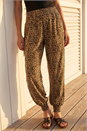 Camel  Animal Print Hareem Jogger, Image 2 of 4
