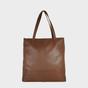 Tan 'SIENNA' Embossed Croc + Pebble Grain Unlined Leather Tote Bag, Image 1 of 5