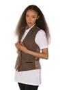 Brown Tweed 1920s Herringbone Light Brown Waistcoat, Image 3 of 5