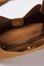 Brown WOVCOR Brown Oval Shoulder Bag With Matching Pouch, Image 2 of 3
