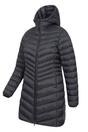 Black Florence Long Padded Jacket, Image 4 of 7
