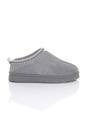 Grey Faux Fur Lined Comfy Aztec Embroidered Ultra Mini Booties Slippers, Image 2 of 6
